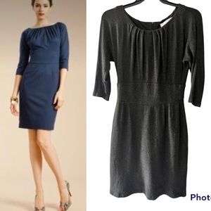 Trina Turk Charcoal Sarafina Ponte Shift Dress